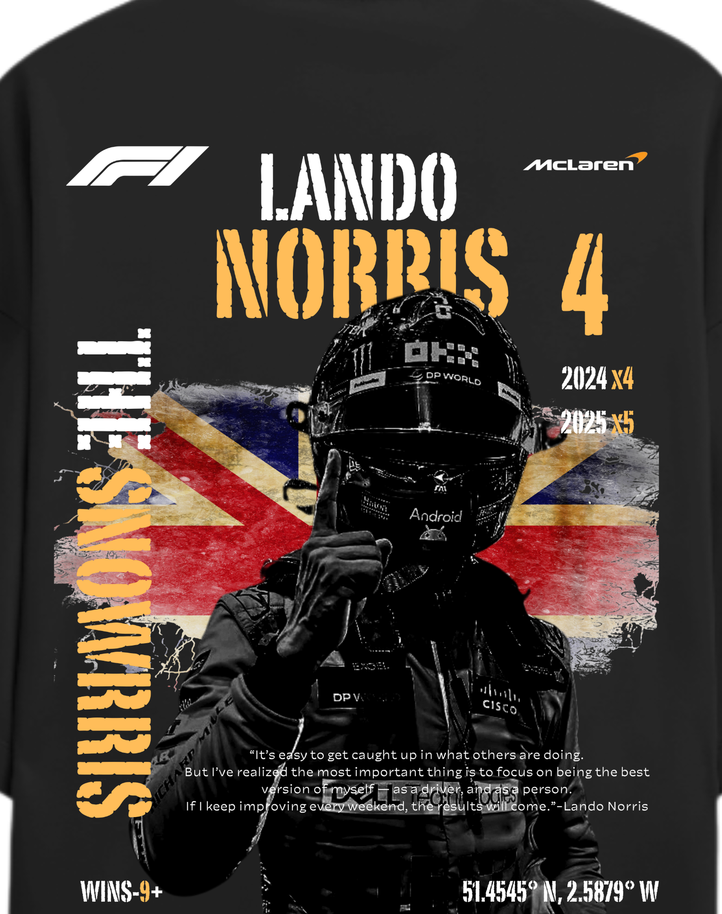 EMINENT LANDO NORRIS TEE [UNISEX] OVERSIZED